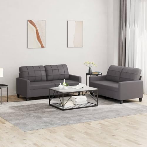 Snsowed 2-TLG. Sofagarnitur mit Kissen Grau Kunstleder, Schlafsofa, Schlafcouch, Sofa Bed, Relaxsofa, Sofas & Couches 3201360 Snsowed 2-TLG. Sofagarnitur mit Kissen Grau Kunstleder, Schlafsofa, Schlafcouch, Sofa Bed, Relaxsofa, Sofas & Couches 3201360 von Snsowed