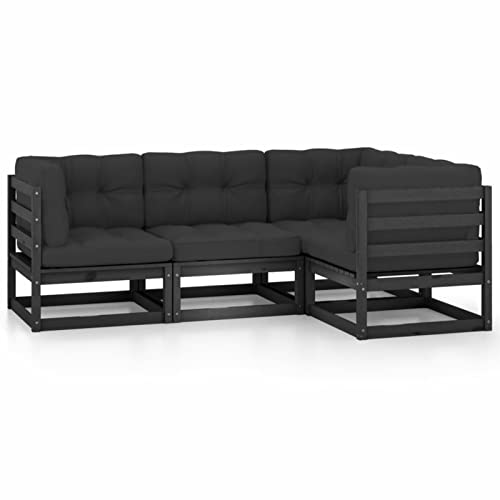 Snsowed 4-TLG. Garten-Lounge-Set mit Kissen Massivholz Kiefer, Lounge Gartenmöbel Set, Terassenmöbel Wetterfest, Loungemöbel Terrasse, Gartenlounge, Garten Loungemöbel Set, 3076598 Snsowed 4-TLG. Garten-Lounge-Set mit Kissen Massivholz Kiefer, Lounge Gartenmöbel Set, Terassenmöbel Wetterfest, Loungemöbel Terrasse, Gartenlounge, Garten Loungemöbel Set, 3076598 von Snsowed