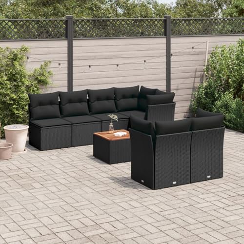Snsowed 6-TLG. Garten-Sofagarnitur mit Kissen Schwarz Poly Rattan, Lounge Gartenmöbel Set, Möbelsets, Balkon Möbel, Gartenlounge, Gartensofa - 3255845 Snsowed 6-TLG. Garten-Sofagarnitur mit Kissen Schwarz Poly Rattan, Lounge Gartenmöbel Set, Möbelsets, Balkon Möbel, Gartenlounge, Gartensofa - 3255845 von Snsowed