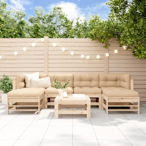 Snsowed 7-TLG. Garten-Lounge-Set Massivholz Kiefer, Lounge Gartenmöbel Set, Terassenmöbel Wetterfest, Loungemöbel Terrasse, Gartenlounge, Garten Loungemöbel Set - 3186396 Snsowed 7-TLG. Garten-Lounge-Set Massivholz Kiefer, Lounge Gartenmöbel Set, Terassenmöbel Wetterfest, Loungemöbel Terrasse, Gartenlounge, Garten Loungemöbel Set - 3186396 von Snsowed