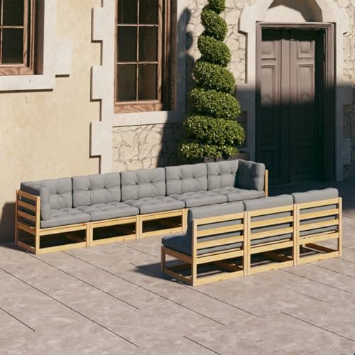 Snsowed 8-TLG. Garten-Lounge-Set mit Kissen Kiefer Massivholz, Lounge Gartenmöbel Set, Terassenmöbel Wetterfest, Loungemöbel Terrasse, Gartenlounge, Garten Loungemöbel Set, 3077144 Snsowed 8-TLG. Garten-Lounge-Set mit Kissen Kiefer Massivholz, Lounge Gartenmöbel Set, Terassenmöbel Wetterfest, Loungemöbel Terrasse, Gartenlounge, Garten Loungemöbel Set, 3077144 von Snsowed