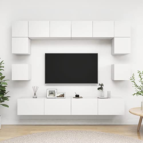Snsowed 8-TLG. TV-Schrank-Set Weiß Holzwerkstoff, Wohnzimmer Möbel, Sideboard Wohnzimmer, Fernsehschrank, Tv Kommode, Tv Lowboard, Tv Möbel, Wohnwand - 3078692 Snsowed 8-TLG. TV-Schrank-Set Weiß Holzwerkstoff, Wohnzimmer Möbel, Sideboard Wohnzimmer, Fernsehschrank, Tv Kommode, Tv Lowboard, Tv Möbel, Wohnwand - 3078692 von Snsowed