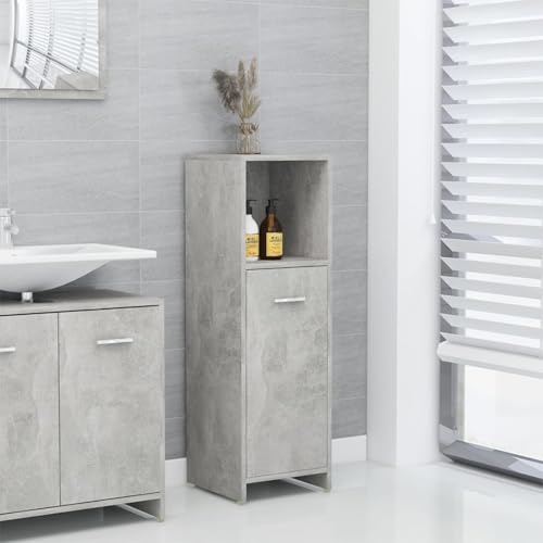 Snsowed Badezimmerschrank Betongrau 30x30x95 cm Holzwerkstoff, Badschrank, Badezimmer Möbel, Badmöbel Für Kleine Bäder - 802592 Snsowed Badezimmerschrank Betongrau 30x30x95 cm Holzwerkstoff, Badschrank, Badezimmer Möbel, Badmöbel Für Kleine Bäder - 802592 von Snsowed
