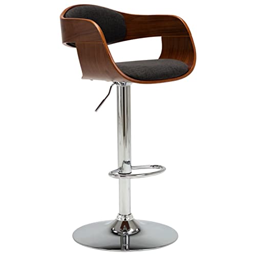 Snsowed Barhocker, Barstuhl, Bar Chair, Bar Stools, Tresenstuhl, Barstool, Thekenhocker, Küchenhocker, Tresenhocker, Grau Bugholz und Stoff von Snsowed