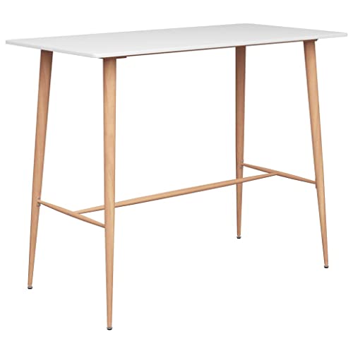 Snsowed Bartisch, Bistrotisch, Stehtisch, Empfangstheke, Beistelltisch, Bistro Stehtisch, Konsolentisch, Bar Table, Weiß 120x60x105 cm Snsowed Bartisch, Bistrotisch, Stehtisch, Empfangstheke, Beistelltisch, Bistro Stehtisch, Konsolentisch, Bar Table, Weiß 120x60x105 cm von Snsowed