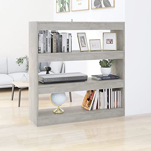 Snsowed Bücherregal/Raumteiler Betongrau 100x30x103 cm, Bookshelf, Regalbrett, Book Shelf, Bücher Regal, Deko Regal Wohnzimmer, Standregal - 811749 Snsowed Bücherregal/Raumteiler Betongrau 100x30x103 cm, Bookshelf, Regalbrett, Book Shelf, Bücher Regal, Deko Regal Wohnzimmer, Standregal - 811749 von Snsowed