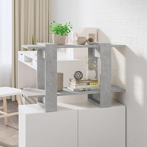 Snsowed Bücherregal/Raumteiler Betongrau 80x30x51 cm, Bookshelf, Regalbrett, Book Shelf, Bücher Regal, Deko Regal Wohnzimmer, Standregal - 811596 Snsowed Bücherregal/Raumteiler Betongrau 80x30x51 cm, Bookshelf, Regalbrett, Book Shelf, Bücher Regal, Deko Regal Wohnzimmer, Standregal - 811596 von Snsowed