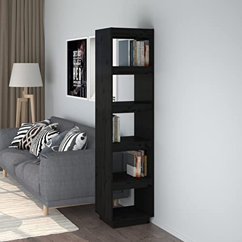 Snsowed Bücherregal/Raumteiler Schwarz 40x35x167 cm Massivholz Kiefer, Bookshelf, Regalbrett, Book Shelf, Bücher Regal, Deko Regal Wohnzimmer, Standregal - 810858 Snsowed Bücherregal/Raumteiler Schwarz 40x35x167 cm Massivholz Kiefer, Bookshelf, Regalbrett, Book Shelf, Bücher Regal, Deko Regal Wohnzimmer, Standregal - 810858 von Snsowed
