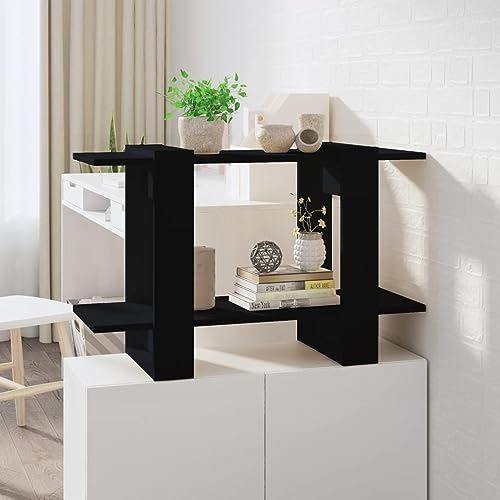 Snsowed Bücherregal/Raumteiler Schwarz 80x30x51 cm, Bookshelf, Regalbrett, Book Shelf, Bücher Regal, Deko Regal Wohnzimmer, Standregal - 811593 von Snsowed