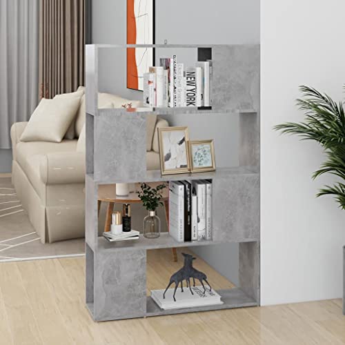 Snsowed Bücherregal Raumteiler Betongrau 80x24x124,5 cm Holzwerkstoff, Bookshelf, Regalbrett, Book Shelf, Bücher Regal, Deko Regal Wohnzimmer, Standregal - 809138 Snsowed Bücherregal Raumteiler Betongrau 80x24x124,5 cm Holzwerkstoff, Bookshelf, Regalbrett, Book Shelf, Bücher Regal, Deko Regal Wohnzimmer, Standregal - 809138 von Snsowed