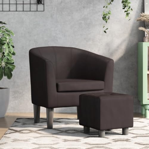 Snsowed Clubsessel Braun Kunstleder, Relaxsessel, Fernsehsessel, Kinosessel, Gaming Couch - 356487 von Snsowed
