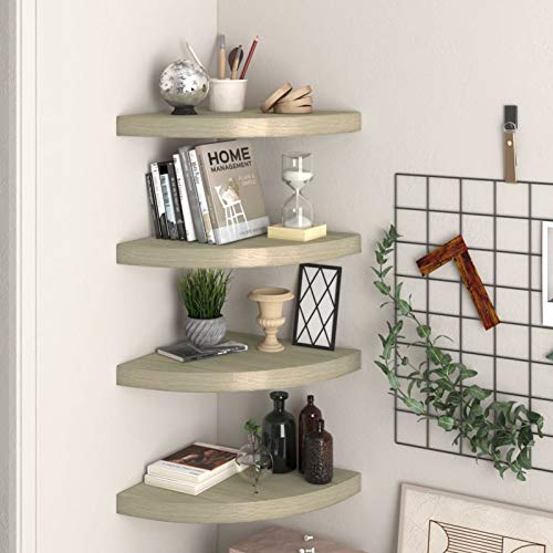 Snsowed Eck-Schweberegale 4 STK Wandregal, Bücherregal, Regale Für Wände, Küchenregal, Regal Zimmer, Regalbrett, Regal Badezimmer, Eichefarben 35x35x3,8 cm MDF Snsowed Eck-Schweberegale 4 STK Wandregal, Bücherregal, Regale Für Wände, Küchenregal, Regal Zimmer, Regalbrett, Regal Badezimmer, Eichefarben 35x35x3,8 cm MDF von Snsowed