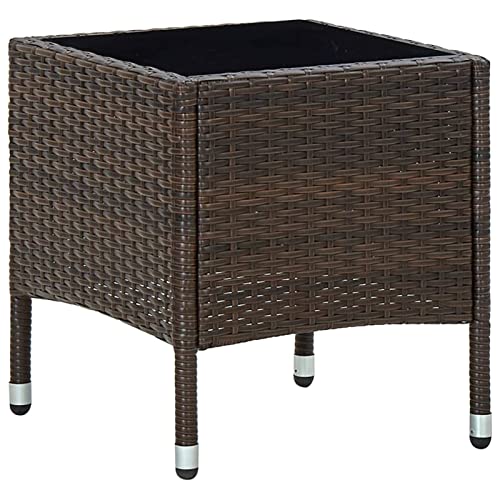 Snsowed Gartentisch, Bartisch, Balkontisch, Balkonmöbel Kleiner Balkon, Balkon Tisch, Beistelltisch, Braun 40x40x45 cm Poly Rattan Snsowed Gartentisch, Bartisch, Balkontisch, Balkonmöbel Kleiner Balkon, Balkon Tisch, Beistelltisch, Braun 40x40x45 cm Poly Rattan von Snsowed