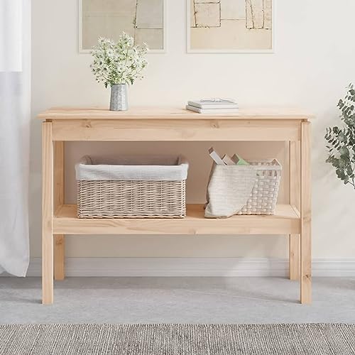 Snsowed Konsolentisch, Flur Tisch, Beistelltisch, Bartisch, Stehtisch, Consolentisch, Porch Table, Eingangsbereich, 110x40x75 cm Massivholz Kiefer Snsowed Konsolentisch, Flur Tisch, Beistelltisch, Bartisch, Stehtisch, Consolentisch, Porch Table, Eingangsbereich, 110x40x75 cm Massivholz Kiefer von Snsowed