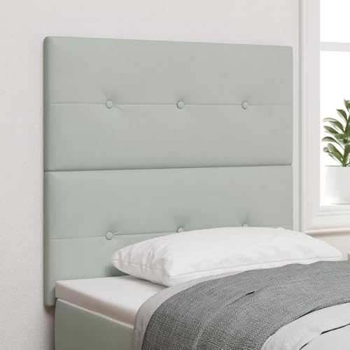 Snsowed Kopfteil Mit Knopfheftung Hellgrau 100 cm Samt, Bettkopfteil, Kopfteil Bezug, Bett Rückwand, Bettrückwand, Kopfteilbezüge, Kopfteilabdeckung - 3337815 Snsowed Kopfteil Mit Knopfheftung Hellgrau 100 cm Samt, Bettkopfteil, Kopfteil Bezug, Bett Rückwand, Bettrückwand, Kopfteilbezüge, Kopfteilabdeckung - 3337815 von Snsowed