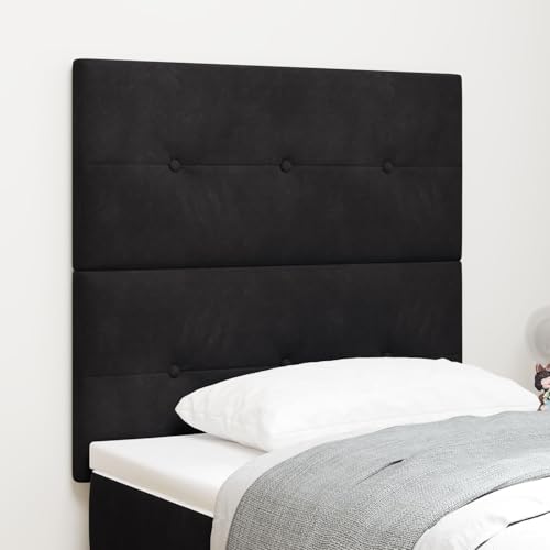 Snsowed Kopfteil mit Knopfheftung Schwarz 80 cm Samt, Bettkopfteil, Kopfteil Bezug, Bett Rückwand, Bettrückwand, Kopfteilbezüge, Kopfteilabdeckung - 3337791 Snsowed Kopfteil mit Knopfheftung Schwarz 80 cm Samt, Bettkopfteil, Kopfteil Bezug, Bett Rückwand, Bettrückwand, Kopfteilbezüge, Kopfteilabdeckung - 3337791 von Snsowed
