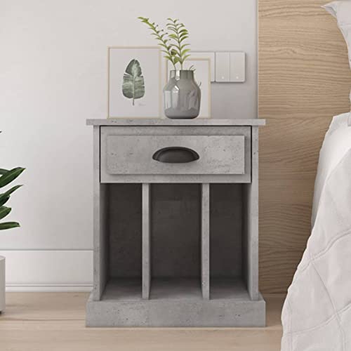 Snsowed Nachttisch, Nachtschrank, Nachtkästchen, Bedside Table, Komodenschrank, Nachtkommode, Beistelltisch, Nightstand, Schlafzimmer Möbel, Betongrau 43x36x50 cm Snsowed Nachttisch, Nachtschrank, Nachtkästchen, Bedside Table, Komodenschrank, Nachtkommode, Beistelltisch, Nightstand, Schlafzimmer Möbel, Betongrau 43x36x50 cm von Snsowed