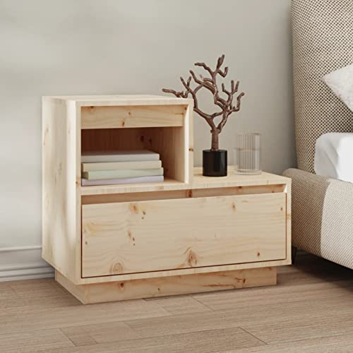 Snsowed Nachttisch, Nachtschrank, Nachtkästchen, Bedside Table, Nachtkommode, Nightstand, Nachttischschrank, Nachtkonsole, 60x34x51 cm Massivholz Kiefer Snsowed Nachttisch, Nachtschrank, Nachtkästchen, Bedside Table, Nachtkommode, Nightstand, Nachttischschrank, Nachtkonsole, 60x34x51 cm Massivholz Kiefer von Snsowed