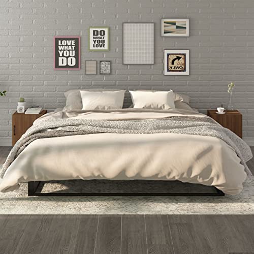 Snsowed Nachttische 2 STK Nachtschrank, Nachtkästchen, Bedside Table, Nightstand, Nachtkommode, Nachttischschrank, Nachtkonsole, Braun Eichen-Optik Holzwerkstoff Snsowed Nachttische 2 STK Nachtschrank, Nachtkästchen, Bedside Table, Nightstand, Nachtkommode, Nachttischschrank, Nachtkonsole, Braun Eichen-Optik Holzwerkstoff von Snsowed
