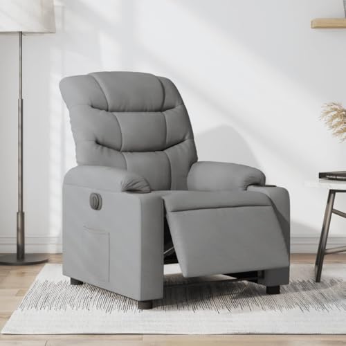 Snsowed Relaxsessel Hellgrau Stoff, Fernsehsessel, Kinosessel, Lesesessel, Tv Sessel, Ohrensessel, Armsessel, Seselstuhl Wohnzimmer - 3206627 von Snsowed