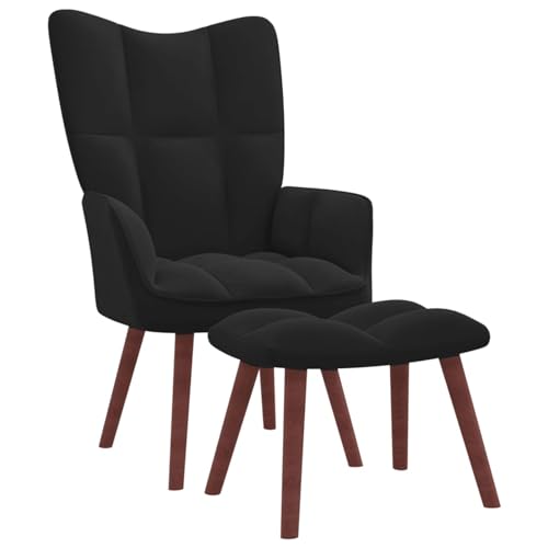 Snsowed Relaxsessel mit Hocker Schwarz Samt, Fernsehsessel, Kinosessel, Lesesessel, Tv Sessel, Ohrensessel, Armsessel, Seselstuhl Wohnzimmer - 328068 Snsowed Relaxsessel mit Hocker Schwarz Samt, Fernsehsessel, Kinosessel, Lesesessel, Tv Sessel, Ohrensessel, Armsessel, Seselstuhl Wohnzimmer - 328068 von Snsowed
