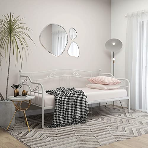 Snsowed Schlafsofa 2-Sitzer mit 2 Kissen, Wohnungen, Couch für Wohnzimmer, Loungesofa, Sofas & Couches, Relaxsofa, Creme Samt von Snsowed