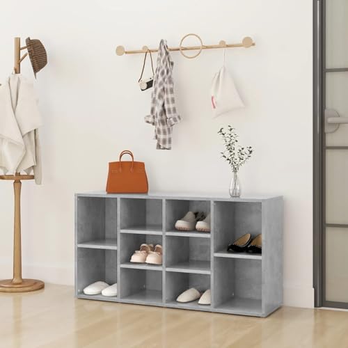 Snsowed Schuhbank, Sitztruhe, Aufbewahrung Küche, Flurschrank, Schuhschränkchen, Kommode, Sitzbank, Betongrau 103x30x54,5 cm Spanplatte Snsowed Schuhbank, Sitztruhe, Aufbewahrung Küche, Flurschrank, Schuhschränkchen, Kommode, Sitzbank, Betongrau 103x30x54,5 cm Spanplatte von Snsowed