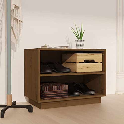 Snsowed Schuhschrank, Shoe Cabinet, Schuhregal, Schuhe Schrank, Flurschrank, Schuschrankkommode, Honigbraun 60x34x45 cm Massivholz Kiefer Snsowed Schuhschrank, Shoe Cabinet, Schuhregal, Schuhe Schrank, Flurschrank, Schuschrankkommode, Honigbraun 60x34x45 cm Massivholz Kiefer von Snsowed