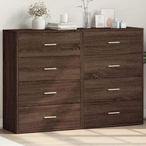 Snsowed Sideboards 2 STK. Braun Eichen-Optik 60x31x84 cm Holzwerkstoff, Schlafzimmer Kommode, Komodenschrank, Küchenschrank, Commode, Flurkommode, Schlafzimmerkommode, Schrank - 3276587 Snsowed Sideboards 2 STK. Braun Eichen-Optik 60x31x84 cm Holzwerkstoff, Schlafzimmer Kommode, Komodenschrank, Küchenschrank, Commode, Flurkommode, Schlafzimmerkommode, Schrank - 3276587 von Snsowed