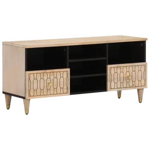 Snsowed TV-Schrank 100x33x46 cm Massivholz Mango, TV Lowboard, Fernsehschrank, Fernsehtisch, Fernseher Schrank, TV Sideboard, TV Board, TV Cabinet, TV Bank, TV Kommode - 358266 Snsowed TV-Schrank 100x33x46 cm Massivholz Mango, TV Lowboard, Fernsehschrank, Fernsehtisch, Fernseher Schrank, TV Sideboard, TV Board, TV Cabinet, TV Bank, TV Kommode - 358266 von Snsowed