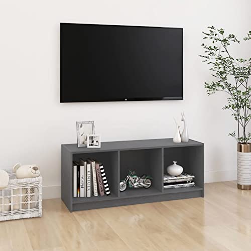 Snsowed TV-Schrank Grau 104x33x41 cm Massivholz Kiefer, TV Lowboard, Fernsehschrank, Fernsehtisch, Fernseher Schrank, TV Sideboard, TV Board, TV Cabinet, TV Bank, TV Kommode Snsowed TV-Schrank Grau 104x33x41 cm Massivholz Kiefer, TV Lowboard, Fernsehschrank, Fernsehtisch, Fernseher Schrank, TV Sideboard, TV Board, TV Cabinet, TV Bank, TV Kommode von Snsowed
