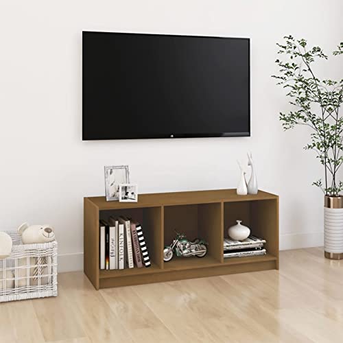Snsowed TV-Schrank Honigbraun 104x33x41 cm Massivholz Kiefer, TV Lowboard, Fernsehschrank, Fernsehtisch, Fernseher Schrank, TV Sideboard, TV Board, TV Cabinet, TV Bank, TV Kommode Snsowed TV-Schrank Honigbraun 104x33x41 cm Massivholz Kiefer, TV Lowboard, Fernsehschrank, Fernsehtisch, Fernseher Schrank, TV Sideboard, TV Board, TV Cabinet, TV Bank, TV Kommode von Snsowed