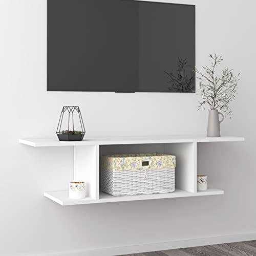 Snsowed TV-Wandschrank, Schrank, Wohnwand, Lowboard, Ferseherschrank, Sideboard, Hängeschrank Wohnzimmer, Tv Schrank, Weiß 103x30x26,5 cm Snsowed TV-Wandschrank, Schrank, Wohnwand, Lowboard, Ferseherschrank, Sideboard, Hängeschrank Wohnzimmer, Tv Schrank, Weiß 103x30x26,5 cm von Snsowed