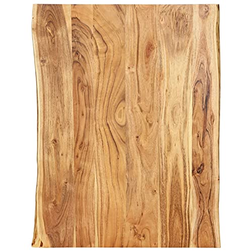 Snsowed Tischplatte, Schreibtisch Platte, Tabletop, Schreibtischplatte, Küchenarbeitsplatte, Arbeitsplatte Küche, Schreibtisch, Massivholz Akazie 80x(50-60) x2,5 cm von Snsowed