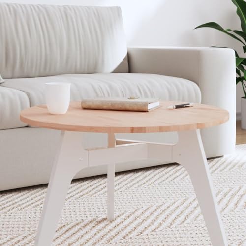 Snsowed Tischplatte Ø60x1,5 cm Rund Massivholz Buche, Arbeitsplatte, Holzplatte, Schreibtischplatte, Waschtischplatte, Küchenarbeitsplatte - 355909 von Snsowed