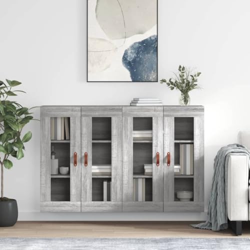 Snsowed Wandschränke 2 STK. Grau Sonoma Holzwerkstoff, Hängeschrank, Badezimmerschrank, Badschrank, Aufsatzschrank, Gewürzschrank, Wall Cabinet - 3197919 Snsowed Wandschränke 2 STK. Grau Sonoma Holzwerkstoff, Hängeschrank, Badezimmerschrank, Badschrank, Aufsatzschrank, Gewürzschrank, Wall Cabinet - 3197919 von Snsowed