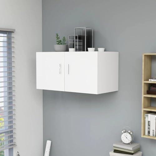 Snsowed Wandschrank, TV Sideboard, Medienkonsolesideboard, Lowboard Schwebend, Schrankhalterungen Wand, Weiß 80 x 39 x 40 cm Spanplatte Snsowed Wandschrank, TV Sideboard, Medienkonsolesideboard, Lowboard Schwebend, Schrankhalterungen Wand, Weiß 80 x 39 x 40 cm Spanplatte von Snsowed