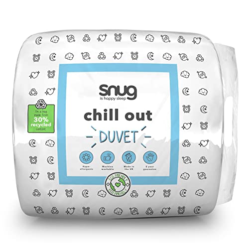 SnuG Chill Out 4,5 Tog Bettdecke King Size, weiß von SnuG