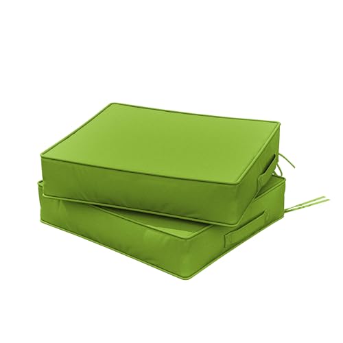 Snubbull Outdoor-Stuhlkissen, 47,7 x 40,6 x 10,2 cm, Terrassenmöbelkissen, wasserdicht und lichtbeständig, Outdoor-Kissen für Terrassenmöbel, mit Griff und verstellbaren Riemen, 2 Stück Snubbull Outdoor-Stuhlkissen, 47,7 x 40,6 x 10,2 cm, Terrassenmöbelkissen, wasserdicht und lichtbeständig, Outdoor-Kissen für Terrassenmöbel, mit Griff und verstellbaren Riemen, 2 Stück von Snubbull