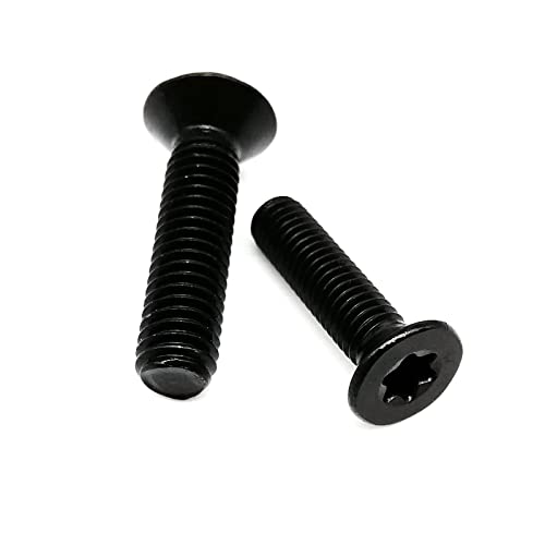 Schwarz 304 Edelstahl Sechs-Lappen-Torx-Kopf flacher Senkkopfschraube Six-Lappen-Bolzen-Maschinenschraube, 10 stücke M5, 45mm von Snufeve