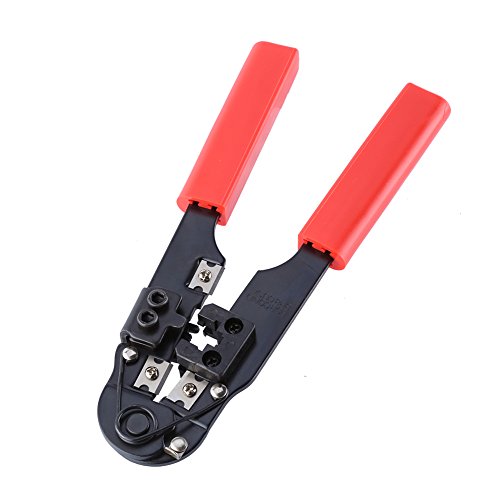 Modulare Crimpzange, Schneiden von Striping Networking Wire Tool Rote Crimpzange, für 8P8C/rj45 von Snufeve6