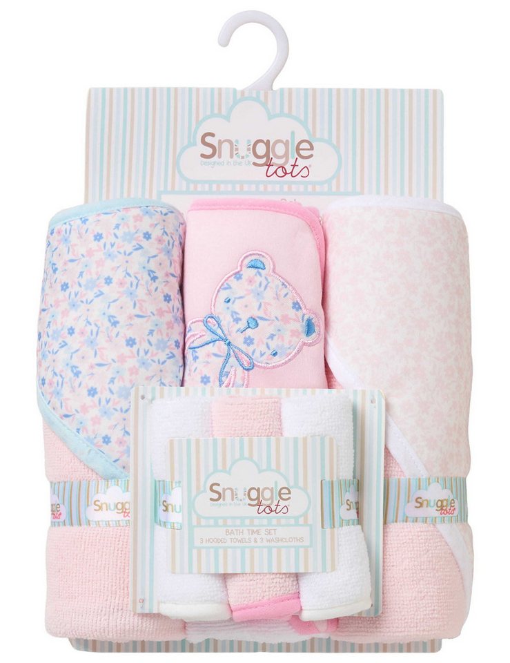 Snuggle Tots Kapuzenhandtuch Set Bär Floral, 100% Polyester (1-St) von Snuggle Tots