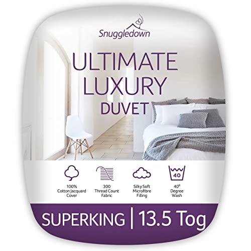 Snuggledown Bettdecke, Ultimate Luxury, Baumwolle, weiß, Super King von Snuggledown