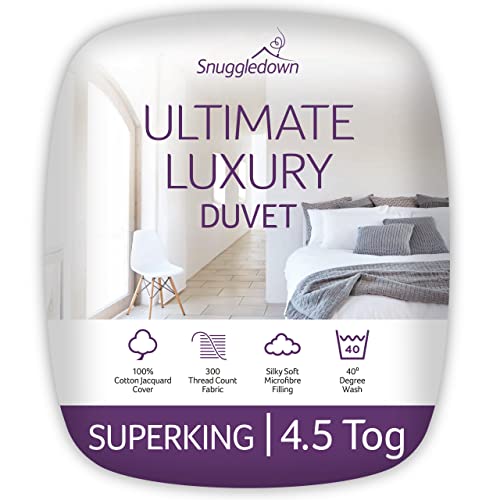 Snuggledown Bettdecke, Ultimate Luxury, Baumwolle, weiß, Super King von Snuggledown