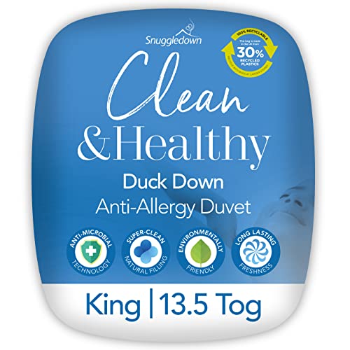 Snuggledown Clean & Healthy Duck Down King Size Bettdecke 13,5 Tog Winterdecke King Size von Snuggledown