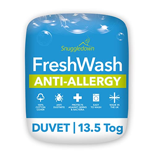 Snuggledown Freshwash Allergiker-Bettdecke, Baumwolle, weiß, Baumwolle, weiß, King Size von Snuggledown