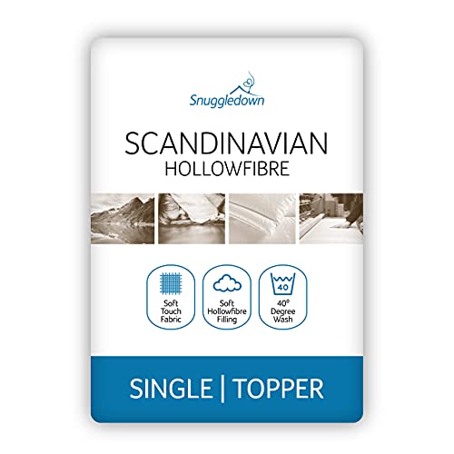 Snuggledown skandinavischen Matratzenauflage, Microfaser, weiß, Einzelbett von Snuggledown