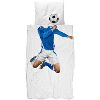 Bettwäsche Soccer Größe 135x200/80x80 cm blue - Snurk von Snurk