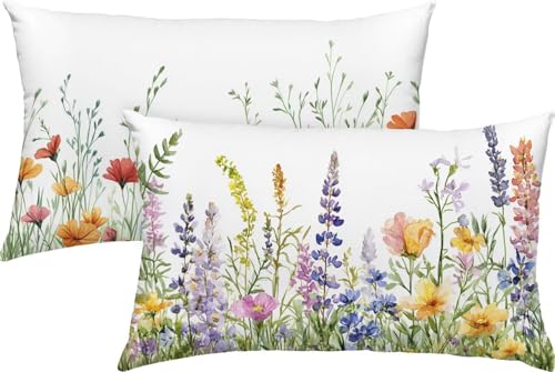 Blumen Kissenbezug 30x50 Samt 2er Set, Outdoor Wasserdichter Kissenbezug Frühling, Kissenbezüge mit Mikrofaser Reißverschluss, Kissenhüllen für Schlafzimmer & Sofa, Pflegeleicht & Hautfreundlich S-40 Blumen Kissenbezug 30x50 Samt 2er Set, Outdoor Wasserdichter Kissenbezug Frühling, Kissenbezüge mit Mikrofaser Reißverschluss, Kissenhüllen für Schlafzimmer & Sofa, Pflegeleicht & Hautfreundlich S-40 von Snuysogx