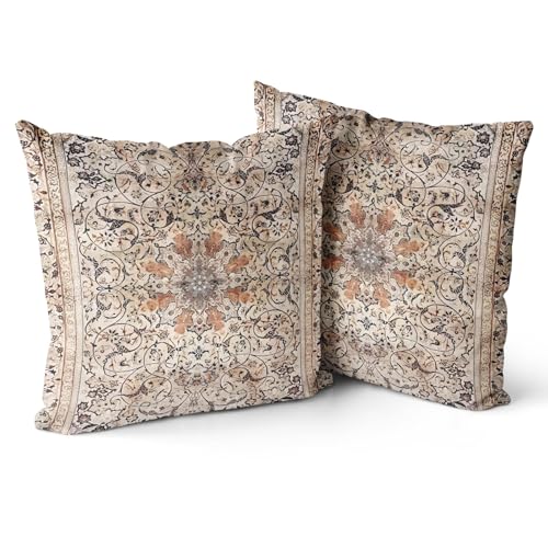 Snylcce 2er Set Boho Kissenbezüge Dekokissen 55 x 55 Samt Soft Kissenbezug Böhmischer Retro Ethno Dekorative Kissenhülle Zierkissenbezüge für Sofa Schlafzimmer Wohnzimmer Zuhause Dekoration Braun Snylcce 2er Set Boho Kissenbezüge Dekokissen 55 x 55 Samt Soft Kissenbezug Böhmischer Retro Ethno Dekorative Kissenhülle Zierkissenbezüge für Sofa Schlafzimmer Wohnzimmer Zuhause Dekoration Braun von Snylcce